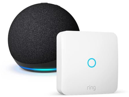 Echo Dot (5.ª generación, versión de 2022) + Ring Intercom de Amazon | La combinación ideal para un hogar más inteligente