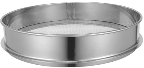 Milisten De Acero Inoxidable para Jardinería Criba Manual De Suelo para Filtrar Tierra Compost y Grava Malla