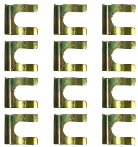 12 pcs Brake Line Clips, Car Brake Line Clips, Brake Line Clips, Brake Hose Clips, Brake Pipe Clips for Cars Trucks Vehicles Parts