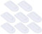 Lot de 8 Lisseurs de Glaçage pour Fondant, Décoration de Gâteau, Grattoir à Sucre, Outil de Décoration, Lisseur de Gâteau en Plastique pour Couvercles de Fudge avec Poignées,