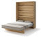 Friderik Bed Concept BC-012 Wandklappbett Vertikal Schrankbett mit Matratze, 160x200 cm (Artisan-Eiche)
