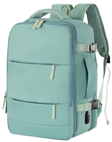 T-LOVENDO.ES Mochila de Viaje Cabina Avión, Equipaje de Mano Bajo el Asiento, 40x20x25 cm, 20L, para Ryanair, Mochila Portátil, Puerto carga USB, Maleta de Vuelo, Bolsa, Negocios, Trabajo, Escuela