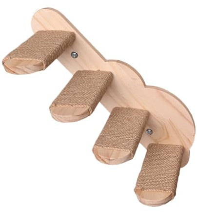 Katzenleiter Für Wandmontage - Schwebende Katzenleiter Als Wandtreppe - Möbelregal Sitzstufen Für Schlafzimmer Wohnzimmer Balkon