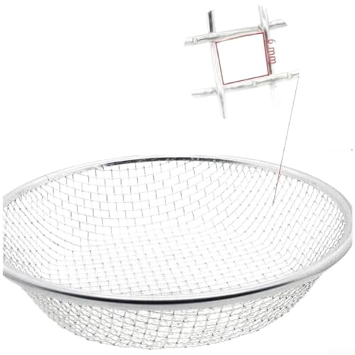 Setaccio da giardino, 30 cm, resistente, con maglie da 2 mm, 6 mm, 10 mm, per compost e invasatura (6)