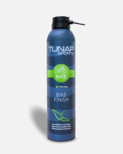 TUNAP SPORTS - Bike Finish Rahmenpolitur Stellt den ursprünglichen Glanz des Rahmens jedes Fahrrads wieder her. Für glänzende und matte Rahmen 300 ml
