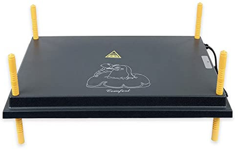 eivolution Küken Wärmeplatte 50x40 cm I 46W I höhenverstellbar I Heizplatte zur Kücken-Aufzucht I geeignet für alle Geflügelarten wie Hühner, Wachteln, Puten