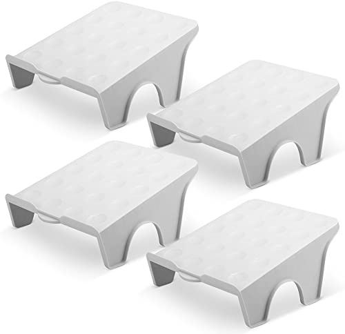 Punvot 4 stycken skoblock halkfria skoslitsar, dubbla lager skoställ arrangör skor förvaring skåp skoarrangör platsbesparande förvaring skoställ för hem, vardagsrum