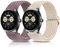 KoGiio 2 Stück 22mm Armband für Xiaomi Redmi Watch 5 Lite/Active, S4 Sport, 2, S3, CMF by Nothing Pro 2 - Ersatzband Uhrenarmband Milchig Weiß & Lilagrau