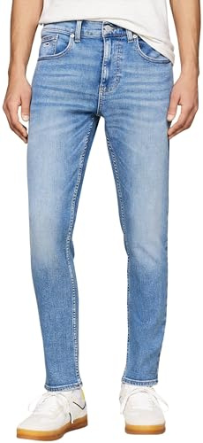 Tommy Jeans Vaqueros Hombre Austin Slim Fit, Azul (Denim Medium), 36W/32L