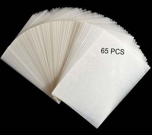 65PCS Heat Shrink Plastic Sheets, Shrink Film Dink Paper Sheets Blank Shrink Art Film Paper,Shrinky Sheet Frosted Shrinky Art Paper Crafts for Kids Creative Craft DIY Ornaments Keychains (7.9X5.7inch)