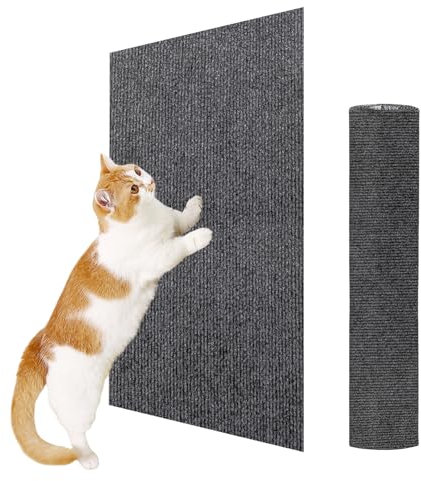 ENONCI Katzen Kratzmatte, Kratzmatte Selbstklebend, Katzenkratzschutz für Sofa Teppich, Anti-Kratz-Möbelschutz, Wiederverwendbarer Couch-Schutz für Haustiere