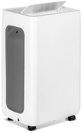 Herrselsam Luftentfeuchter 26L/Tag Entfeuchtungsleistung - mit 3 Betriebsarten, Digitalanzeige, Ablaufschlauch, Timer 24H, Abtaufunktion, Wassertank 4,5L, Gegen Feuchtigkeit, Schimmel