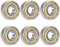 SGERUFZ 6 pièces Roulements à Billes, Speed Bearings, Métal Double Blindage Miniature Deep Groove, Haute Qualité pour Rouleau Planche à Roulettes longboard waveboard