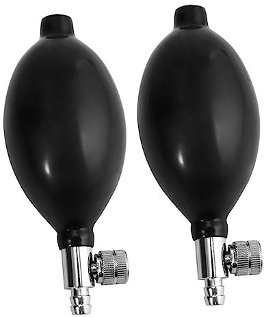 BUGUUYO 2 Stück Glühbirnenpumpe Für Den Heimgebrauch Manuelle Blutpumpe Medizinische Inflation Blutinflation Glühbirnen Ersatz Hellschwarz