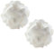 Hwtcjx 2 Pièces Suspension Luminaire Moderne,Lustre Suspension,Lustre Plafonnier,Lampe Suspendue Bricolage,Lampe de Plafond Abat-Jour,Décoration Luminaire pour Chambre Salon Salle à Manger, 25cm,Blanc