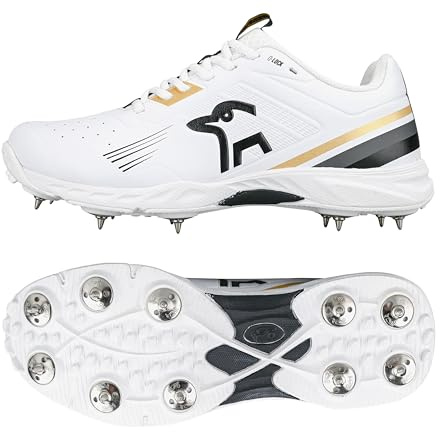 Kookaburra KC 3.0 Spike Cricketschuh, Gold/Schwarz