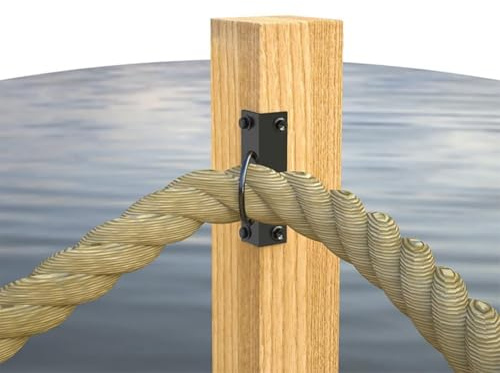 Soporte de cuerda de acero inoxidable al aire libre para sistemas de barandilla de cuerda con soportes de caída fuertes para un montaje seguro