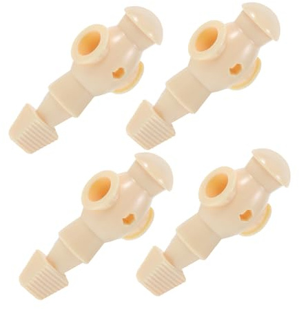 FIXOSHEE Figuras de Jugadores de Fútbol de Mesa 4 Piezas para Futbolín, Resina Color Beige, Piezas de Repuesto para Juegos de Entretenimiento, Accesorios para Futbolín Uso Recreativo y Familiar