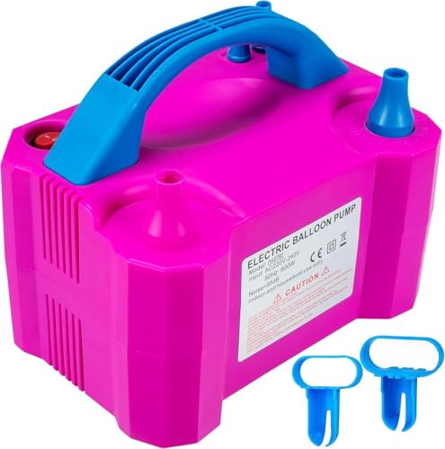 Tanness Electric Balloon Pump, 600W Portable Dual Nozzle Inflator for Parties, Weddings, Birthdays & Decorations (AC 220–240V)