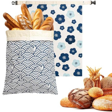 Sac à réutilisable Stockage Alimentaire Sûr, Portable Et De Grande Capacité | Sacs En Coton Ciré Pour Cuisson De Pâte À pour Adultes, Amateurs de , Familles, Femmes et Hommes