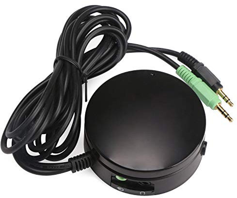 DollaTek Altoparlanti per Computer Cuffie Convertitore Audio Interruttore Audio Controllo Volume Regolazione Audio Manopola del Volume