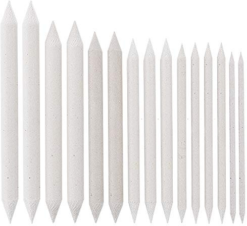 Ideen mit Herz Estompen | Papierwischer | 15er-Set | 7 Verschiedene Größen: Ø 4 mm | 6 mm | 7 mm | 8 mm | 10 mm | 12 mm