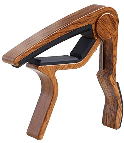 Kapodaster für Sopran, Konzert, Tenor, Bariton Ukulele - Profi-Capo in Palisanderfarbe (Rosenholz)