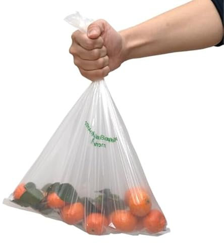 BALSAT | Bolsas De Plástico De 30x40 Cm En Block | Transparente Para Comercios | Bolsas Para TiendaY Uso Diario | Bolsa Compostable Y Reciclable | 500 Unidades