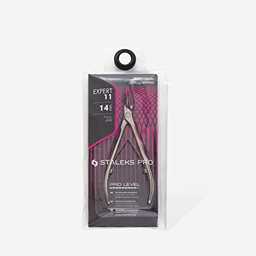 STALEKS PRO Expert 11 - Tronchesi professionali per cuticole, 14 mm, confezione da 1 pezzi, modello NE-11-14