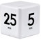 Mobxpar Digitaler Cube Timer, Zeitwürfel mit Schwerkraftsensor, für Kinder/Übungs/Workout/Game/Studium/Küche/Kochen/Yoga (Weiß 5-15-25-45)