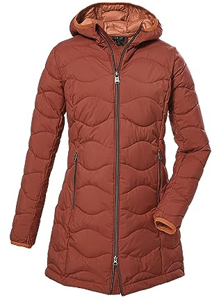 G.I.G.A. DX quiltad damparkas med huva/funktionsparka i dunlook GW 20 WMN QLTD PRK, mörk aprikos, 50, 39844-000