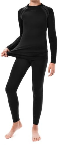 meteor® Thermounterwäsche Kinder Funktionswäsche Atmungsaktiv Set Jungen Thermoaktiv unterwäsche Thermounterhemd Funktionsunterwäsche Skiunterwäsche Mädchen Thermo Sportunterwäsche