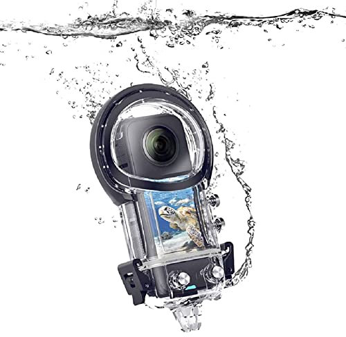 Underwater Dive Case for 360 X3 Action Camera, 50m/164ft IPX8 Waterproof Housing Camera Underwater Protective Shell with Bracket Mount Kit, for ONE X3 Accessories