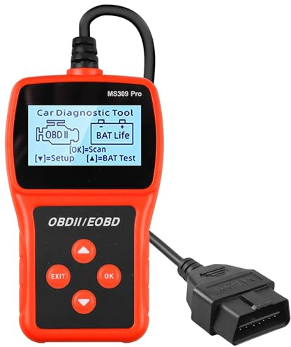 GAOUTO OBD2 Diagnosegerät Auto, Auslesegerät Auto OBD-II Diagnosewerkzeuge Motor Fehlercodeleser, OBD Diagnosegerät, Spannungserkennung, KFZ-Fehlercode-Lesegerät, Fehlercode Auslesegerät für Auto