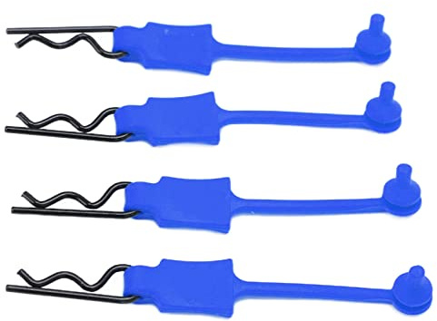SUNGOOYUE Sungooyue 4st RC Bilskal Bultklipp Stift, Järnplast, Universell Bilskalslås Ersättande för Axial SCX10, D90, Gen8 (mörkblå (Djupblå)