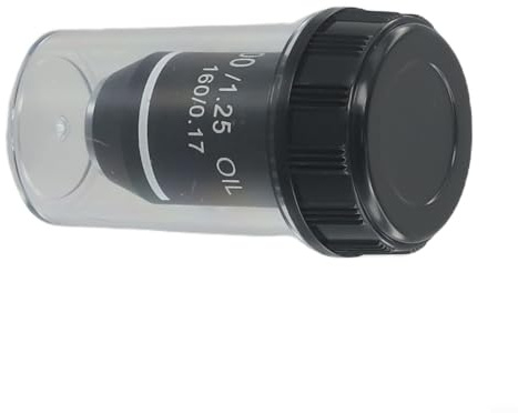 RMS 195 mm mikroskop objektiv 4 x 20 x 40 x 60 x 100 x för pedagogiska ändamål (100X)