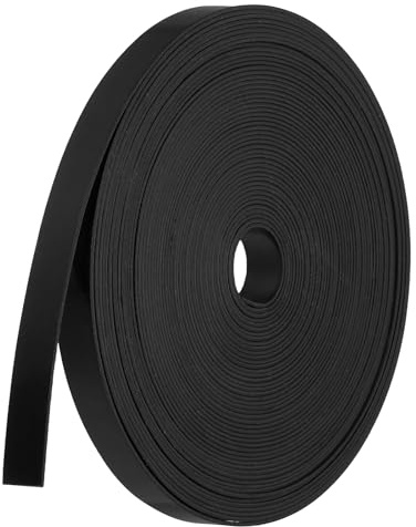 PATIKIL Nastro Magnetico, 10m x 1cm Nastro Per Frigorifero Flessibile Scrivibile Adesivo Etichetta Magnetica Per Lavagna A Secco Per Lavagne Fai Da Te, Bianco, Nero