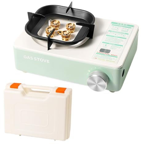 Fornello da campeggio, utensile da cucina con valigetta per il trasporto, fornello da campeggio portatile, per viaggi in camper, viaggi, picnic, barbecue, backpacking
