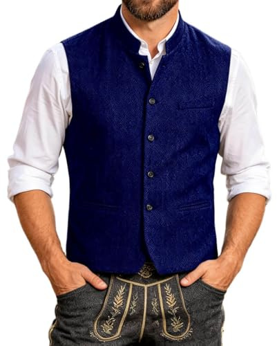 Tuta da uomo con gilet in pelliccia di agnello, giacca di lana, giacca moderna per le mezze stagioni, in pile di lana, leggera, caban, corta, S, alla moda, 5000, grigio, in lino, casual, con bottoni