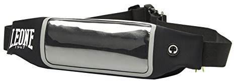 LEONE 1947, Bältesväska Mobiltelefonväska, Unisex vuxen, Svart, Taglia Unica, AC933