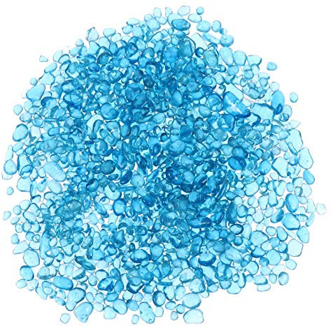 POPETPOP Aquarium Gravier Pierre Naturelle Galets Polis 500G Verre Roches Décorations pour Vase Remplisseurs Plantes Bonsaï