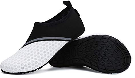 SAGUARO Unisex tofflor lätta andningsbara tofflor storlek 36–47, Vit - Vit 01 - 42/43 EU