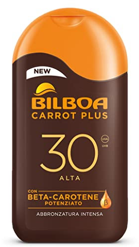 Bilboa - Sonnenmilch für Gesicht und Körper LSF 30 mit Vitamin C - Spendet Feuchtigkeit, pflegt und schützt - Ideal für empfindliche Haut - Dermatologisch getestet - 200 ml Flasche
