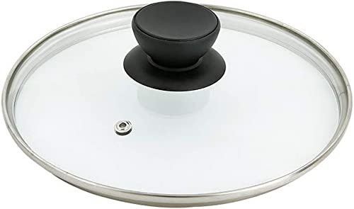 Pannlock av härdat glas Pannlock Stekpanna Ångkokare Hushållsgenomskinligt Pannlock Universal Ersättning (Klar 14 cm)
