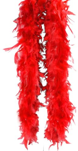 Aublinto Bunte Feder Boa Unisex Federboa einfarbig Federstola Flauschige Federboa Feder Boas Zubehör Turkey Feather Boas Dekorieren für Hochzeit Ankleiden Party Karneval Halloween Weihnachten Kostüm