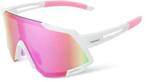 JOGVELO Occhiali da sole polarizzati da ciclismo per bambini, protezione UV400, occhiali da baseball per bambini da 8 a 14 anni