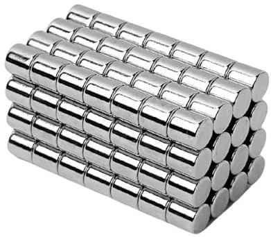 Strong Magnets Neodym Magnet - Rund 5 x 5 mm - 10 Stück - Extra stark, hält bis 800g - Für Magnettafel, Kühlschrank, Whiteboard, Pinnwand, Büro