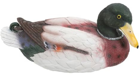 WEKADRIN Figurine De Canard Résine Flottante Réaliste pour Décoration De Jardin Et Étang Ornement Animal Lifelike pour Aménagement Paysager pour Bassin Eau