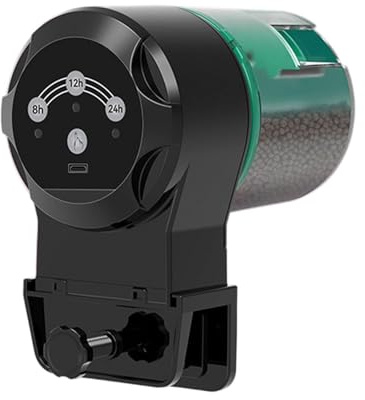 Storage Bag Automatic Fishes Food Dispenser Large Capacity Plastomer Tanks Timer Device For Home Office Aquariums Battery Operated Compacts Fish Tanks Feeders