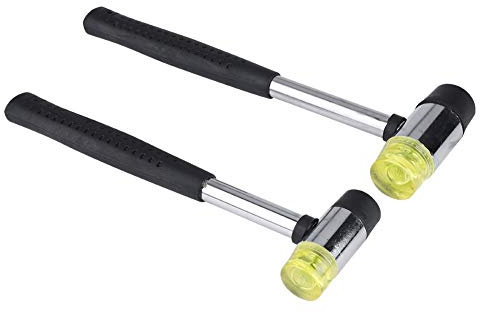 Marteau en Caoutchouc Maillet en Caoutchouc à Double Face pour Couture DIY (25mm+30mm)
